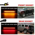 thumbnail image 3 of GTINTHEBOX Smoke Lens LED Side Marker Light for 2003-2009 Hummer H2 Amber/Red Front/Rear 4X, 3 of 12