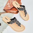 thumbnail image 4 of Sandalias planas con tobogán Veittes, cómodas, a la moda para mujer, 4 of 6