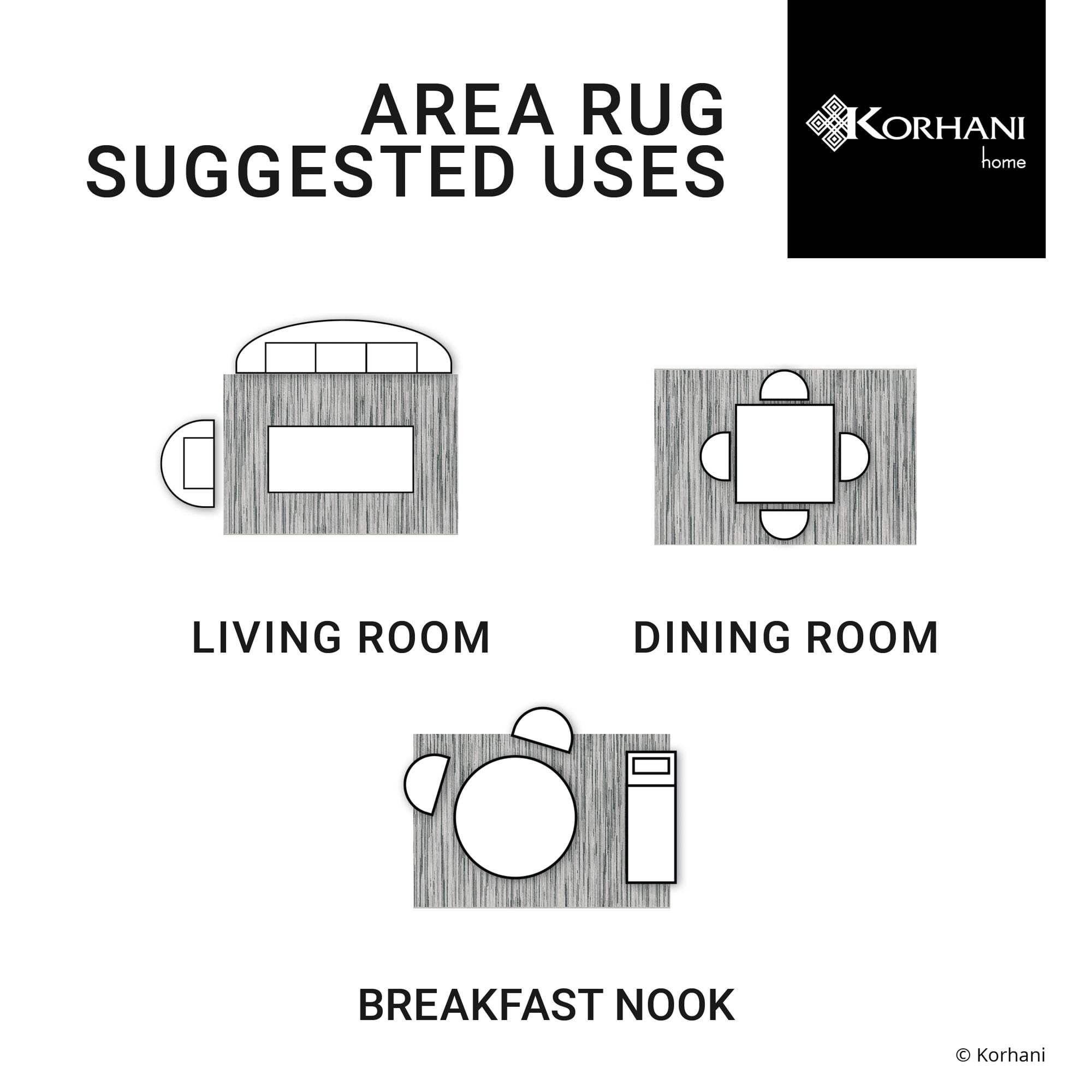 Mainstays Great North Grey Indoor Area Rug, 5'x7'