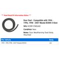thumbnail image 2 of Door Seal - Compatible with 1994 - 1996, 1998 - 2007 Mazda B3000 2-Door 1995 1999 2000 2001 2002 2003 2004 2005 2006, 2 of 2