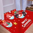 thumbnail image 4 of Clearance! FNGZ Carpet,Polyester Carpet,Christmas Star Area Rugs for Living Room/Bedrooom Area Rug Non Slip Merry Christmas and Star Red Kids Room Area Rug Washable Floor Carpet Runner Indoo, 4 of 5
