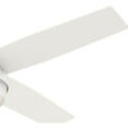 thumbnail image 2 of Hunter Ventilateur de Plafond Intérieur/extérieur 52 Pouces avec Lumière LED et Télécommande, Blanc, 2 of 7