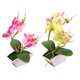 thumbnail image 1 of 2 piezas de s artificiales Bonsai falsas decoración de boda rosa Baoblaze Bonsai floral de orquídea sintética, 1 of 8