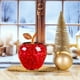 thumbnail image 4 of Adorno De Manzana De Cristal 1 pieza de adorno de manzana de cristal rojo personalizado,regalo de Nochebuena para amigos y familiares,decoración navideña para el hogar. Rkxzt, 4 of 9