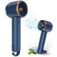 thumbnail image 1 of Mini Desk Fans Portable Rechargeable, Small Hand Held Fan with Hanging Hook, 2000mAh USB Personal Cooling Turbo Fan Pocket Size with 3 Speeds for Indo, 1 of 5