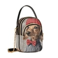 thumbnail image 7 of FORMRS Crossbody Bag for Women Quilted Travel Shoulder Cell Phone Purse with Chain Strap Handbag, Gray Dog Artist, 7 of 7