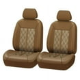 Autocraft Custom Seat Covers, Greenwich Pattern, Tan for Bucket Seat