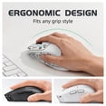 thumbnail image 4 of Ultra-Lightweight Wireless Gaming Mouse with Decorative Stickers, 59g Tri-Mode Rechargeable Mouse, 1000Hz Polling Rate, Ergonomic Design for Gaming, Work, Laptop & PC, Black, 4 of 15