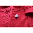 thumbnail image 4 of SHAR Women's casual denim jacket, solid color long sleeve denim jacket, 4 of 5