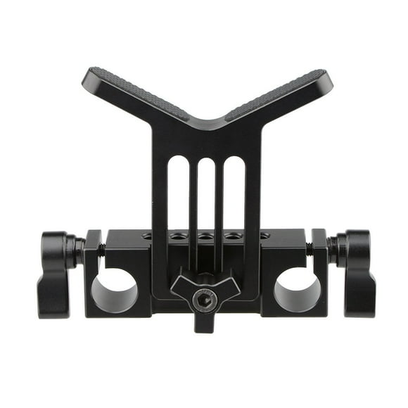 Soporte de lente CAMVATE, soporte de varilla, 15 mm, para plataforma DSLR