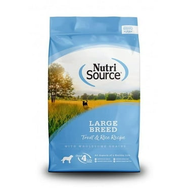 Nutri Source 872259 26906 26 lbs MP70 Large Breed Trout, Rice 22014 Dog Food