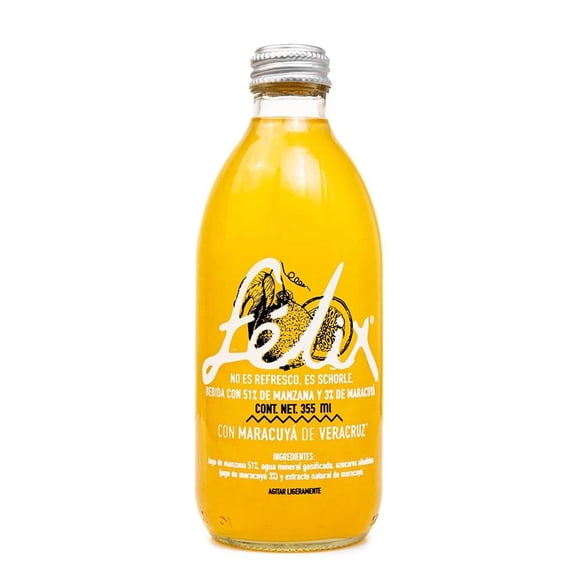 Agua mineral Félix schorle sabor maracuyá Veracruz de 355ml