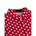 thumbnail image 4 of MODA NOVA Big & Tall Men's Polka Dots Long Sleeve Dress Button Down Shirts Red L, 4 of 6