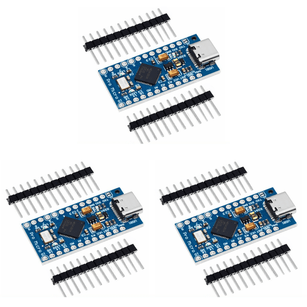 1 Placa Pro Micro Module ATmega32U4 5V/16MHz para Arduino IDE V1.0. (Tipo-c)