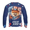 thumbnail image 2 of Patriotic Pomeranian Celebrates 4th of July All Over Print 3D Sweatshirt Unisex Merch Pom Dog Lover Gifts - 02009, 2 of 6