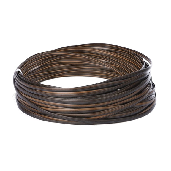 Qilidiba Coffee Gradient Flat Synthetic Rattan Weaving Material Plastic Rattan for Knit and Repair Chair Table Storage Basket