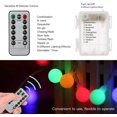 thumbnail image 2 of Cadena de luces LED multicolor, 10 m, 100 LED, 8 modos, resistente al agua, control remoto, perfecta para decoración interior y exterior, Navidad, fiestas, 2 of 8
