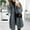 Dark Gray, variant on BLTIBY Women's Faux Fur Jacket Sherpa Fleece Long Sleeve Cardigan Casual Hooded Jackets Open Front Warm Fluffy Coat Comfortable Outwear Brown XXL