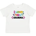 thumbnail image 3 of Inktastic I Love You Grandma with Flowers Girls Baby T-Shirt, 3 of 5