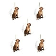 thumbnail image 1 of Iron Art Siéntese en la luna Lovely Dog Moon Ornament para los amantes de los perros Christmas Tree Pendent 5PC Wmkox8yii gf6372, 1 of 4