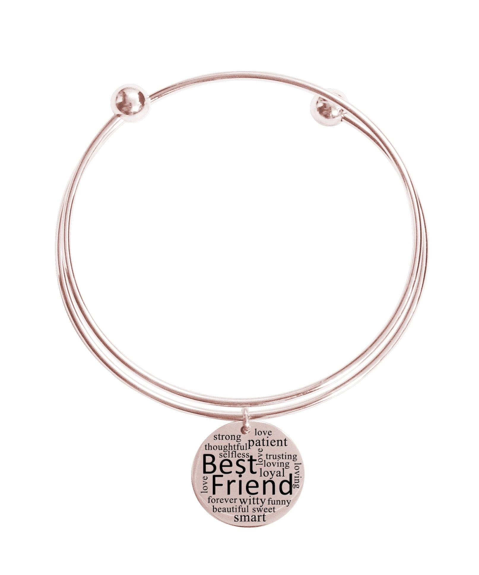 Pink Box 3mm Solid Stainless Steel Cuff Bracelet You Got This