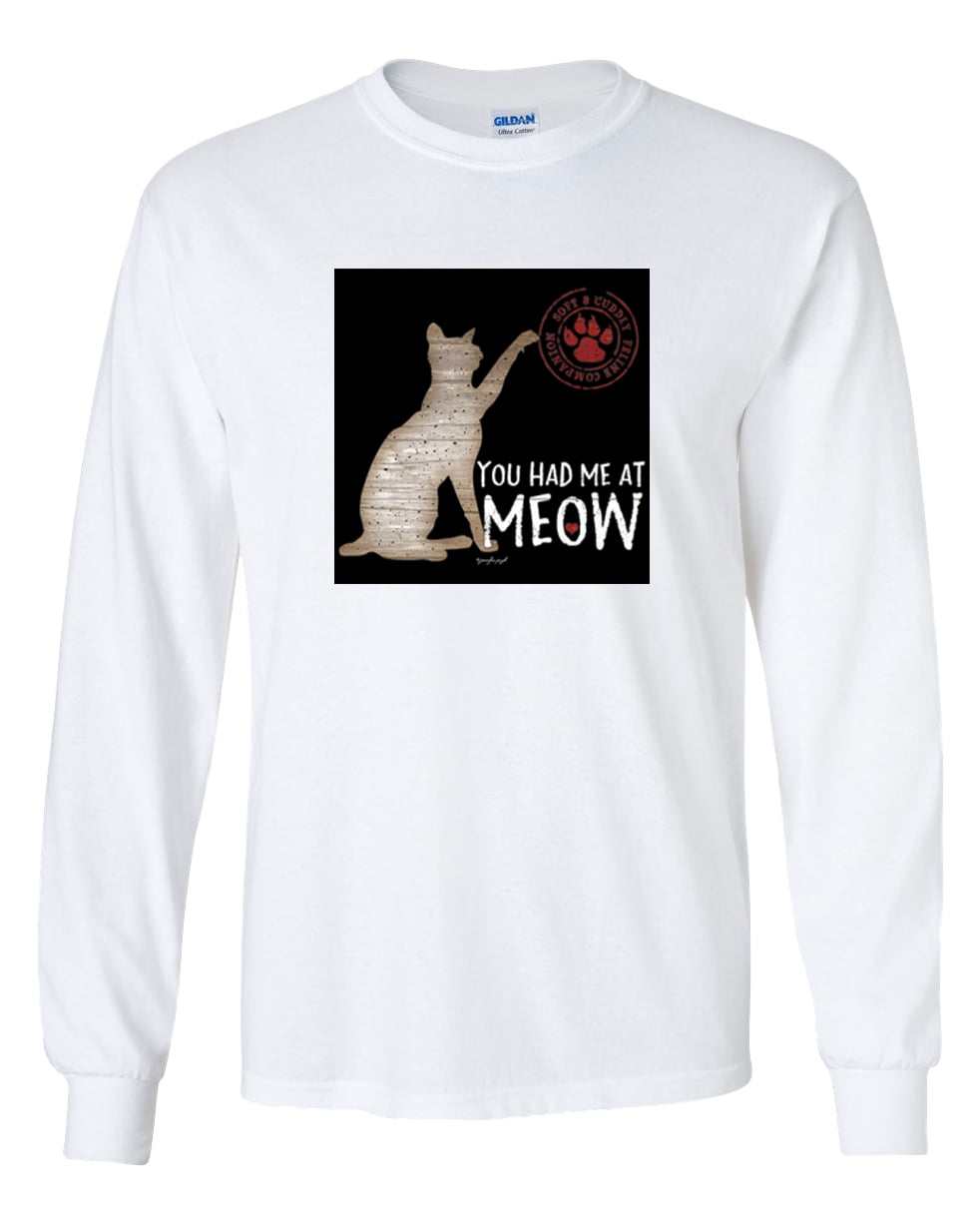 Trenz Shirt Company You Had Me At Meow Unisex Long Sleeve Shirt - Imagen 13 de 15
