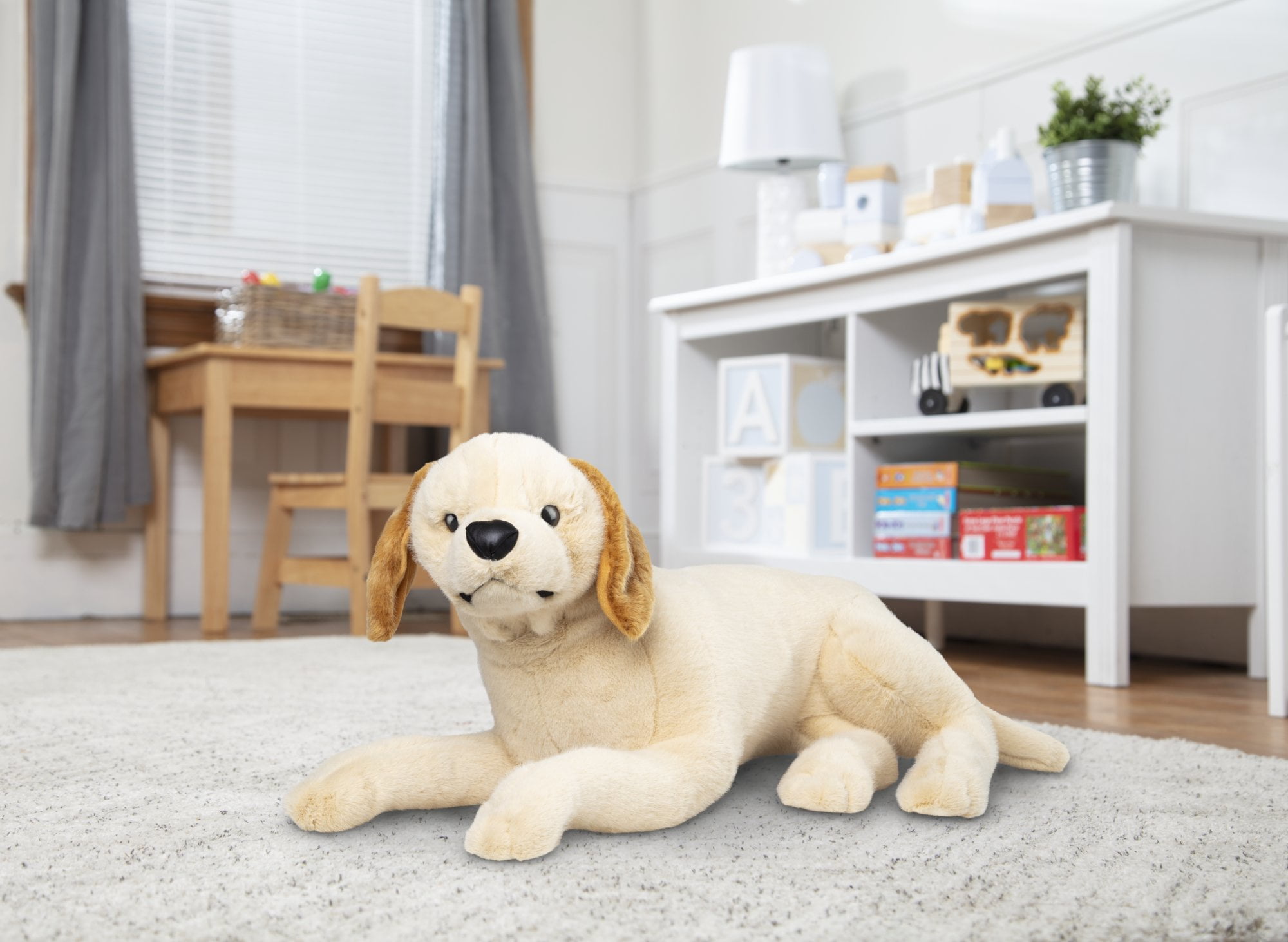 Melissa Doug 24 Lifelike Yellow Lab Puppy Plush Toy Walmart