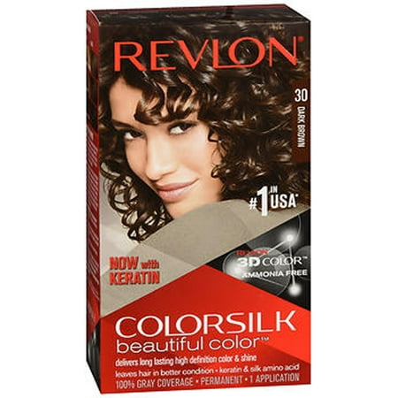 Revlon Colorsilk Beautiful Color, Permanent Hair Dye with Keratin, 100% Gray Cov y Cov main image 0