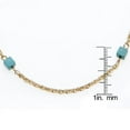 thumbnail image 7 of J&H Designs K321/N/Gold Goldtone or Silvertone Created Turquoise Sideways Cross Necklace, 7 of 7