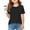Black, variant on Teen Girls T Shirts Solid Toddler Girl Short Sleeve Shirt Loose Soft Toddler Girl Summer Outfits 10-12 Years Girls Clothes Cute Girl Clothing