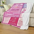 thumbnail image 4 of 18th Birthday Gifts for Girls, Pink Happy 18th Birthday Blanket, 18 Years Old Flannel Fleece Throw Blanket, Eighteenth Birthday Gift Ideas Decoration for Teen Daughter Niece Granddaughter,(50"x60"), 4 of 7