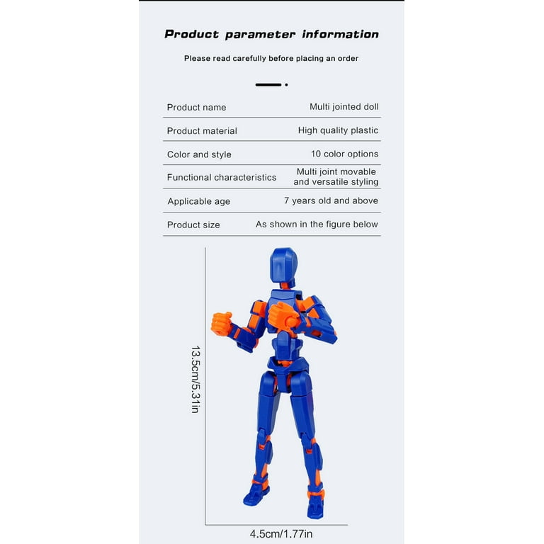Titan 13 Interactive Action Figure, 3D Printed Multi-Jointed