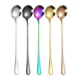 thumbnail image 5 of Djiypn Long Handle Spoon, Coffee Stirrers, Premium Stainless Steel Coffee Spoons, Ice Tea Spoons, Ice Cream Spoon, Cocktail Stirring Spoons, Tea Spoons, 1Pack(Silver), 5 of 7