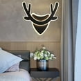 thumbnail image 5 of Minimalist Lamp Sconce, Interior DIY Wall Mount Lighting Fixtures, Acrylic Night Lights, for Bedside Living Room Hallway Stair Decoration , Deer Black, 5 of 7