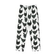 thumbnail image 4 of Goofa Retro Rooster Printed Soft Pajama Pants for Men, Wide Leg Comfy Casual Lounge Yoga Pants-Small, 4 of 9