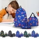 thumbnail image 1 of Juego de mochila de 3 piezas con bolsa de almuerzo y estuche para lápices - Poliéster 900D de gran capacidad, espalda acolchada, tiras ajustables, patrones divertidos, 1 of 6