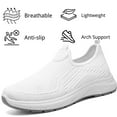 thumbnail image 4 of CHICVOMEY Women's Slip On Shoes - Lightweight & Breathable Mesh Walking Sneakers Arch Support & Memory Foam Cushion Comfort Non-Slip Walking Shoes for Work Casual, 4 of 6