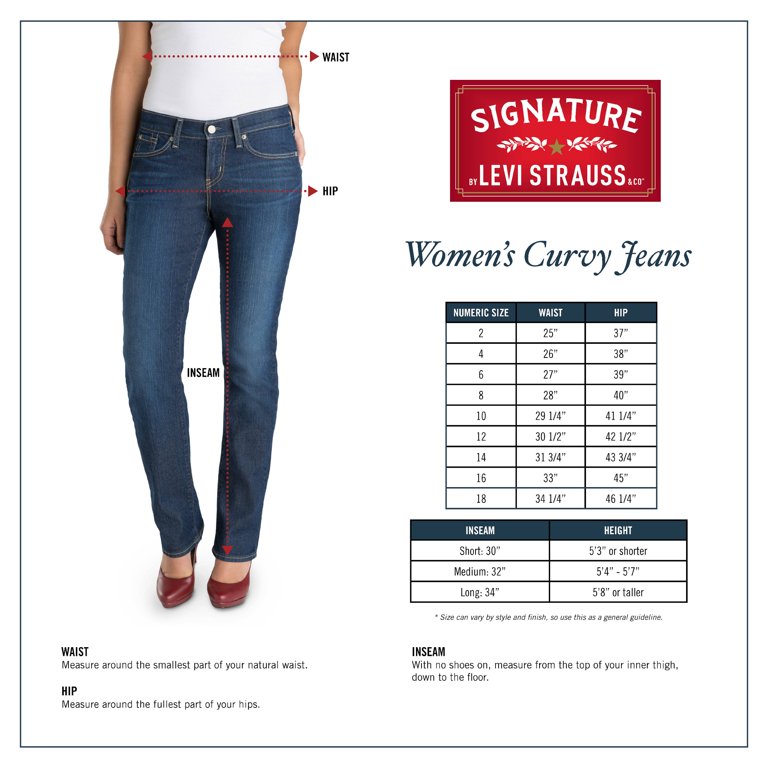 by Levi Strauss Co. Women's Curvy Straight Jeans -