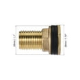 thumbnail image 3 of Uxcell BSPT3/8 Female G1/2 Male Pipe Fitting Brass Bulkhead Fitting with 2 Silicone Gaskets 2 Pack, 3 of 6