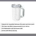 thumbnail image 3 of Whirley-DrinkWorks! Reusable Insulated Drinking Mug Clear Plastic 20 oz., 3 of 4