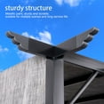 thumbnail image 6 of 12 x 9 Metal Flat Top Pergola with Adjustable Grey Sling Top, 6 of 8
