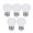 White, variant on 220-240V LED Light Bulbs 7W E27 LED Bulb Lamp Globe Light Bulbs Frosted LED Filament Indoor Bulb for Ceiling White 5Pcs