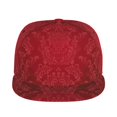 thumbnail image 2 of Gaeub Vintage Burgundy Flat Bill Snapback Hats Baseball Caps with Adjustable for Running Workouts and Outdoor Activities, 2 of 9