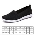 thumbnail image 3 of Zapatos deportivas tejidas, transpirables, sin cordones, para uso diario (38 negro) DQrwqpou Tenis De Mujer Tenis De Hombre, 3 of 5