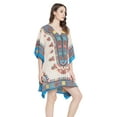 thumbnail image 4 of Gypsie Blu Women's Plus Size Short Kaftan Dresses Printed Tunic Dress for Ladies Girls, 4 of 7