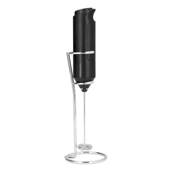 Handheld Mini Drink Mixer, Electric Handheld Milk Frother Comfortable Grip Easy To For Kitchens Black And Bracket