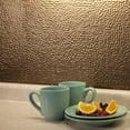 thumbnail image 2 of FASÄDE Hammered Decorative Vinyl Backsplash Panel in Argent Bronze (6X6 Inch Sample), 2 of 5