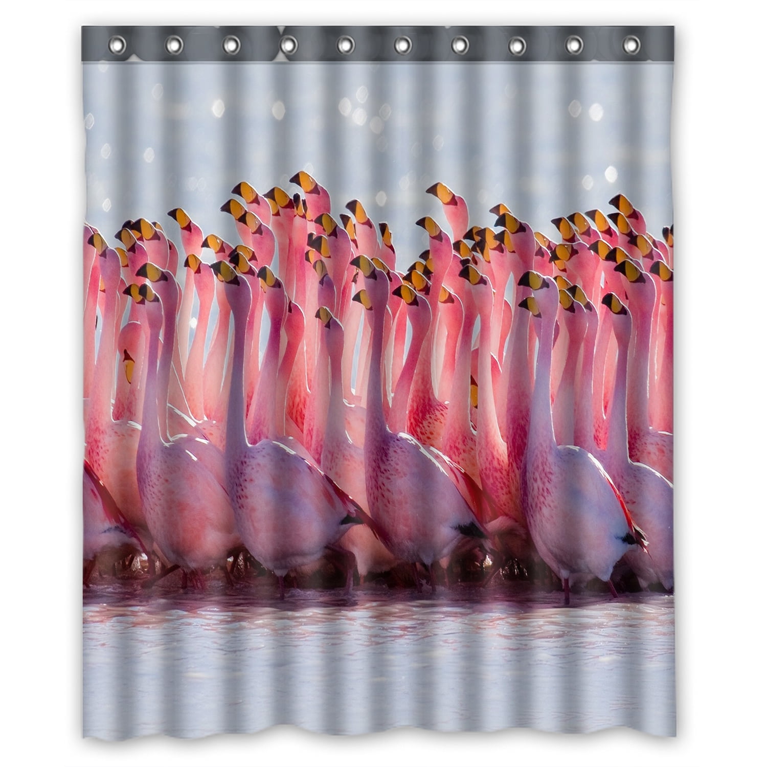 ZKGK Flamingo Waterproof Shower Curtain Bathroom Decor ...