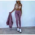 thumbnail image 4 of Women’s 2 Piece Lounge Set Oversized Sweatshirt and High Waist Slim Leggings Outfit – Cozy Casual Athleisure Tracksuit, Soft Stretch Knit Matching Set for Everyday Wear, 4 of 10
