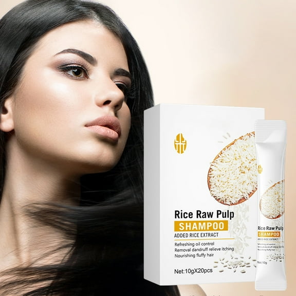 HYLLai Rice Extract Shampoo, Low-Temperature Extracted Formula for Gentle Cleansing & Nourished Hair, 200ml